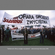 Solidarity -victim of she`s victory  - demonstration 1991